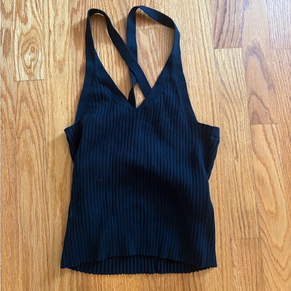 Banana Republic women’s Xsmall Black Ribbed Women's Top NWT